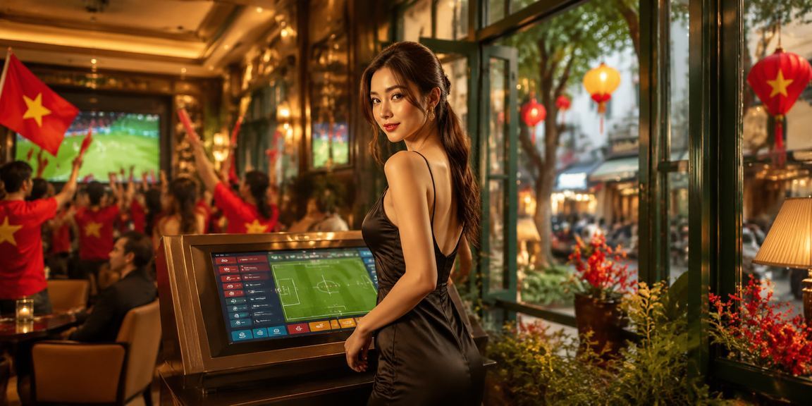 Người dùng Hà Nội kiểm tra giao dịch tài chính tại quán cà phê buổi sáng