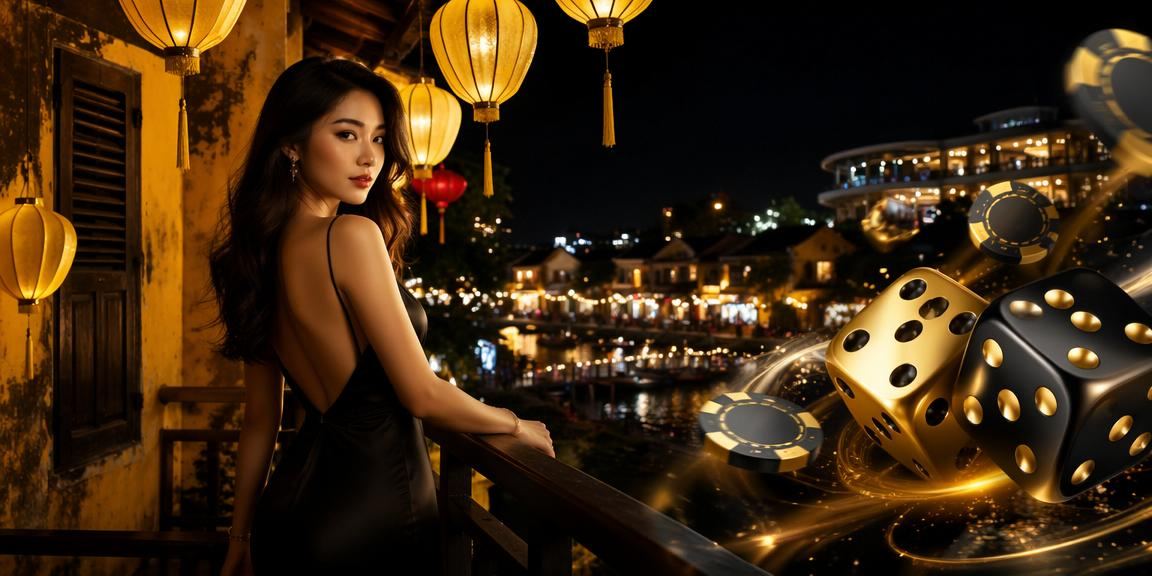 Người dùng Hội An theo dõi kết quả tài xỉu và giao dịch tài chính tại chợ đêm